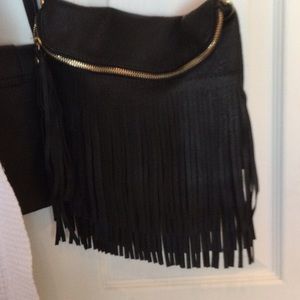 Fringed purse.